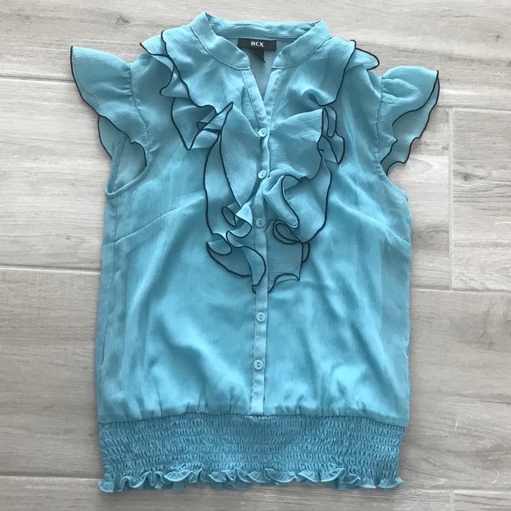 NWOT BCX Semi Sheer Sleeveless Blouse & Camisole